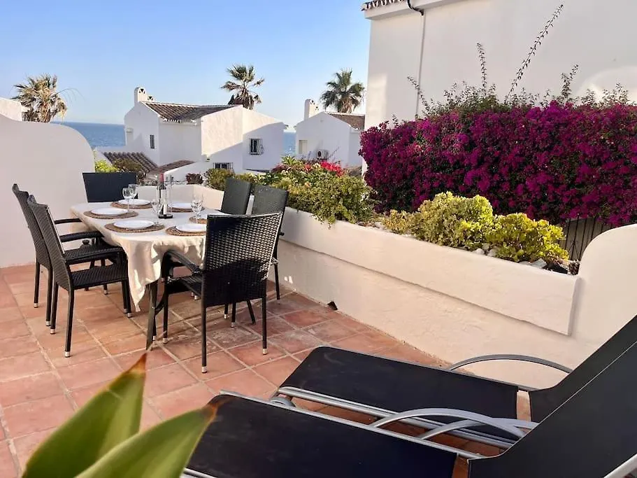 Nyrenoverat! Beachfront Townhouse Med Pool Màlaga Prázdninový dům