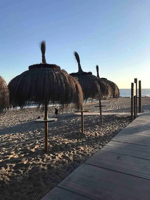 Nyrenoverat! Beachfront Townhouse Med Pool Màlaga Španělsko
